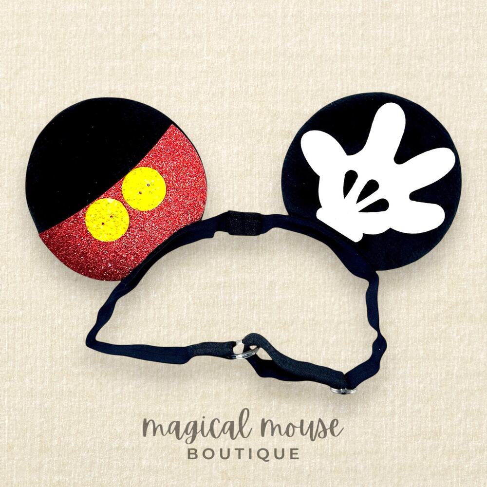 Mickey Mouse Bow-Free Elastic Minnie Ears | Disney-Inspired Mouse Ears Headband